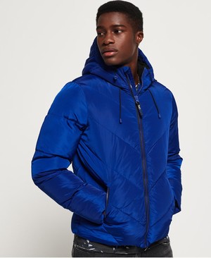 Superdry Xenon Padded Férfi Kabát Kék | BUFZN4032